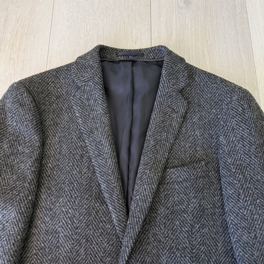 J.Crew Ludlow Blazer Herringbone Tweed British Moon Fabric Sport Coat Jacket 38R